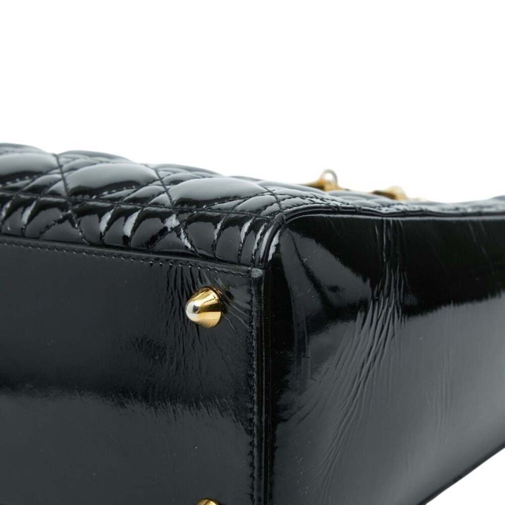 CHRISTIAN DIOR Black Leather Shoulder Bag - Picture 4 of 10